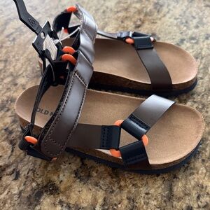 Old Navy Kids Brown Black Sandals toddler boys shoes